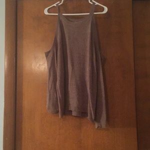 Cold shouldered sweater